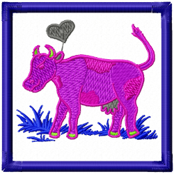 Cows Embroidery Design 9 Cows Embroidery Design 9